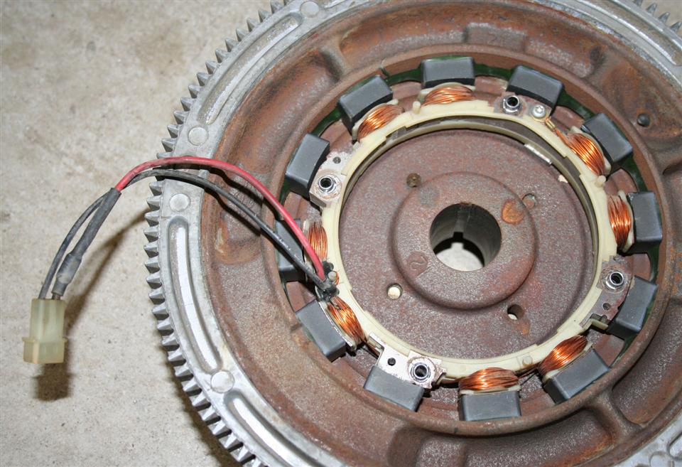 Used OEM Stator & Flywheel + Coil for Briggs & Stratton 20HP Twin II